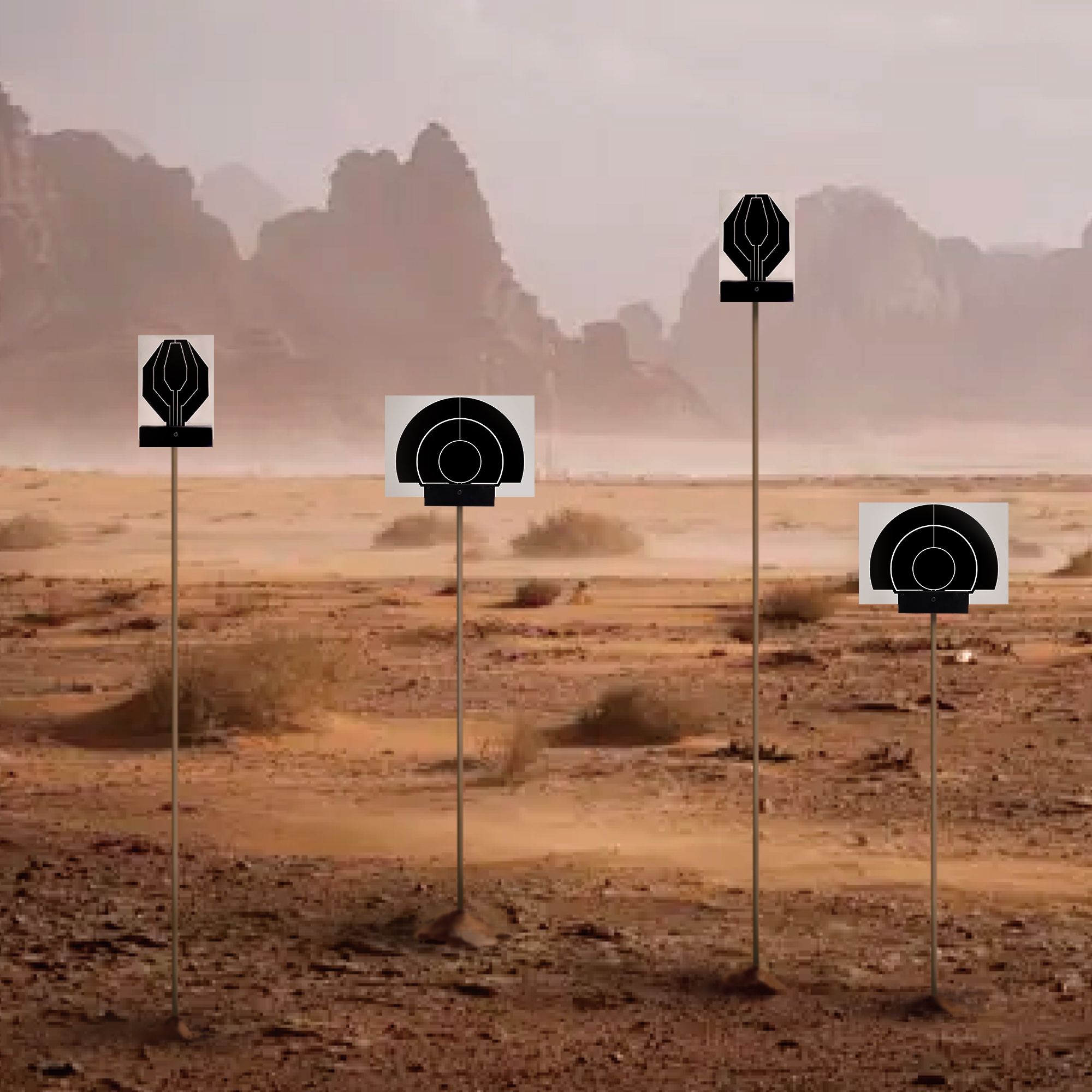 短路靶系统沙地应用图 短路靶系统沙地应用图