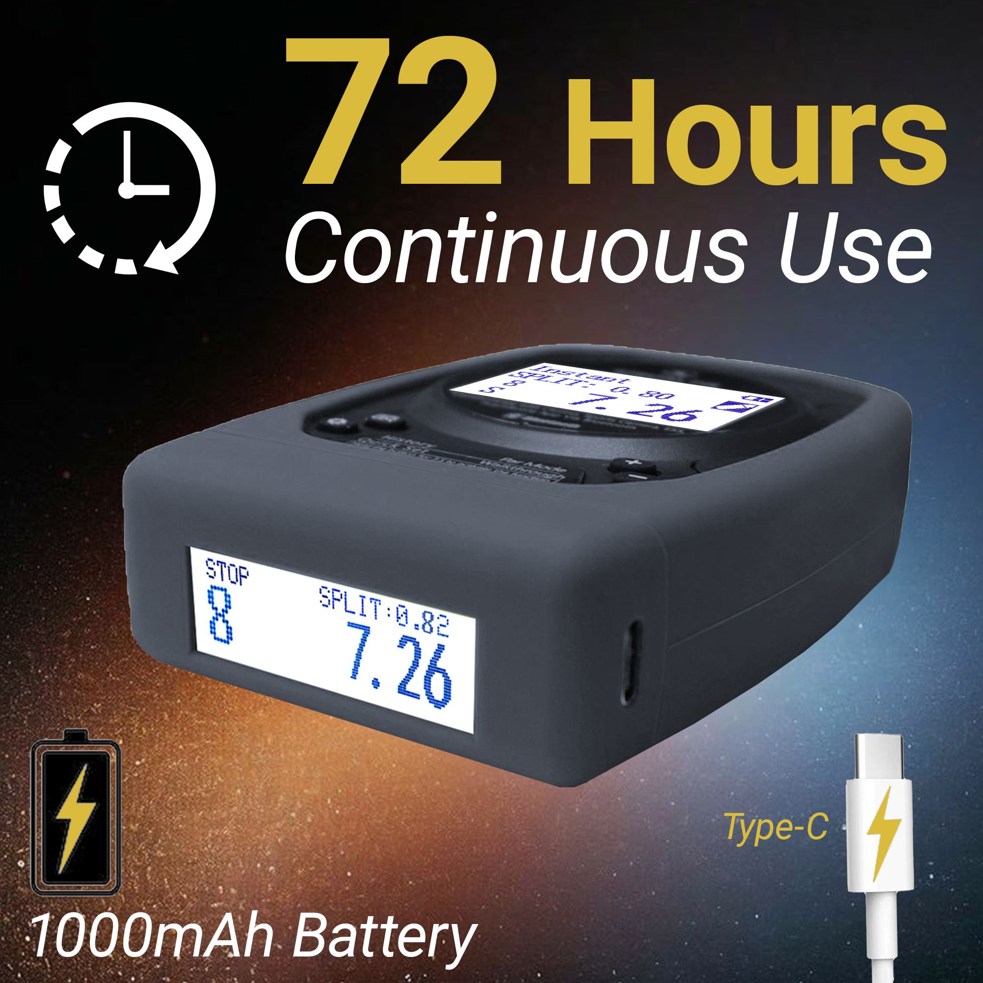Dual-Screen Shooting Timer for Shooting Training and Competition