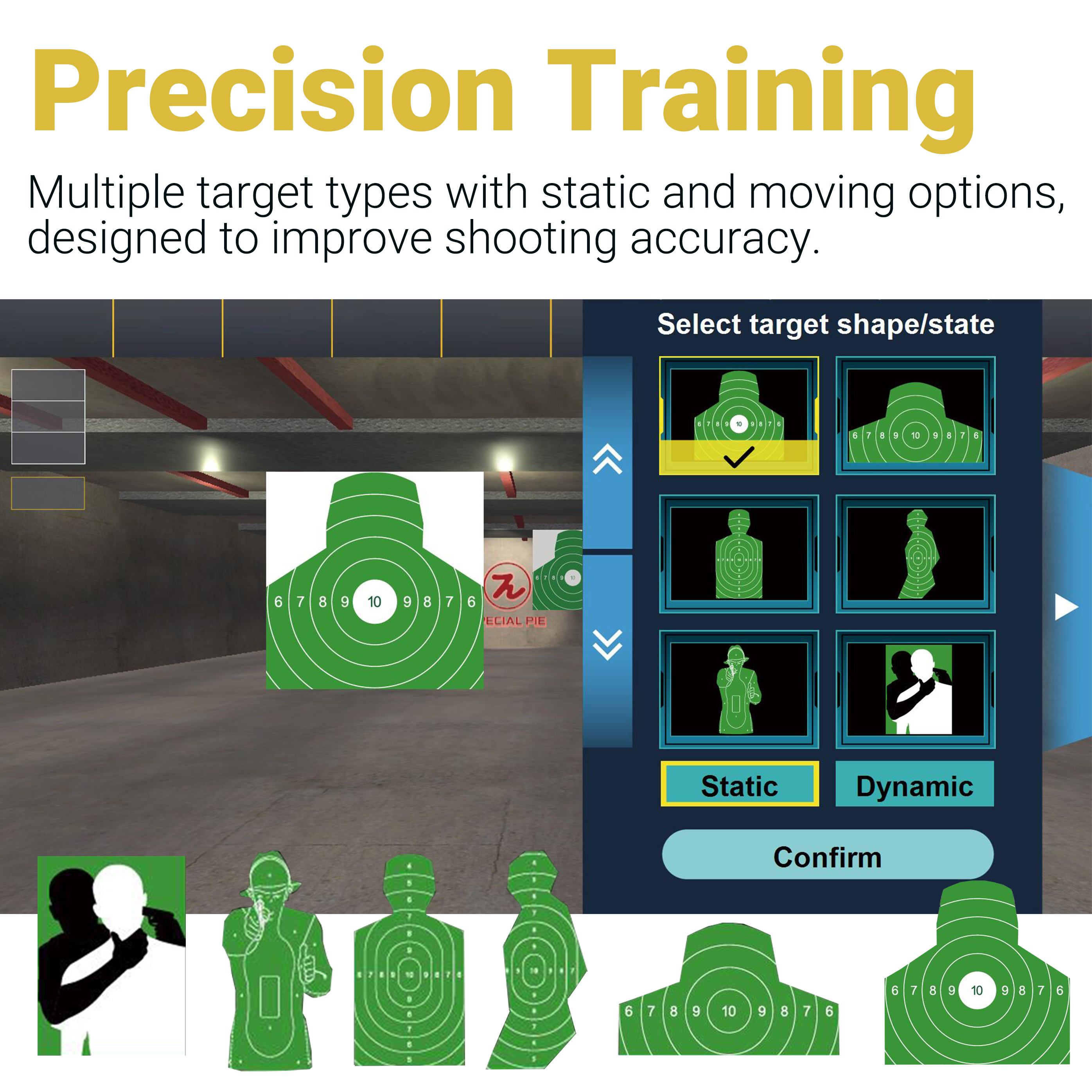 Projection Laser Shooting Training System