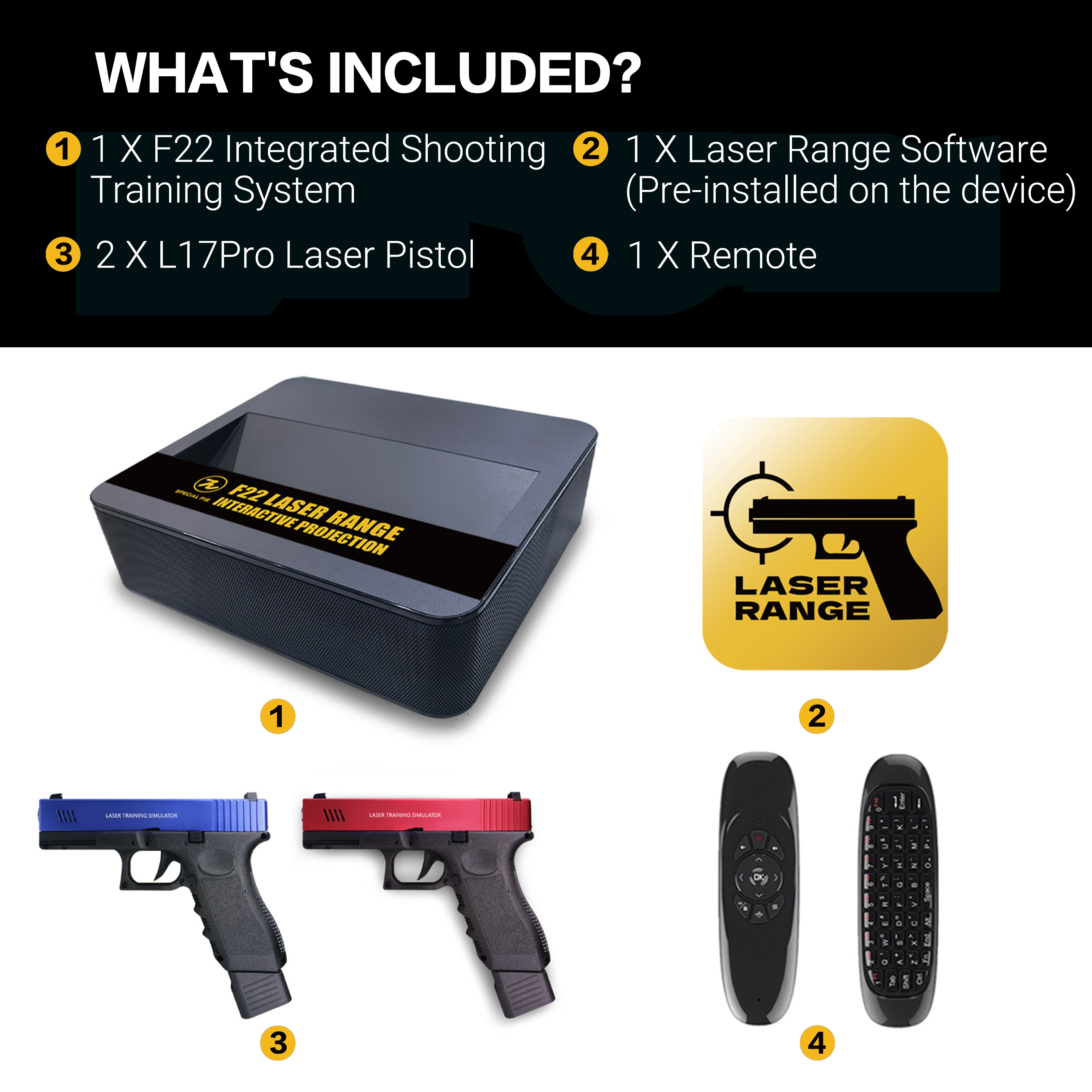 Projection Laser Shooting Training System