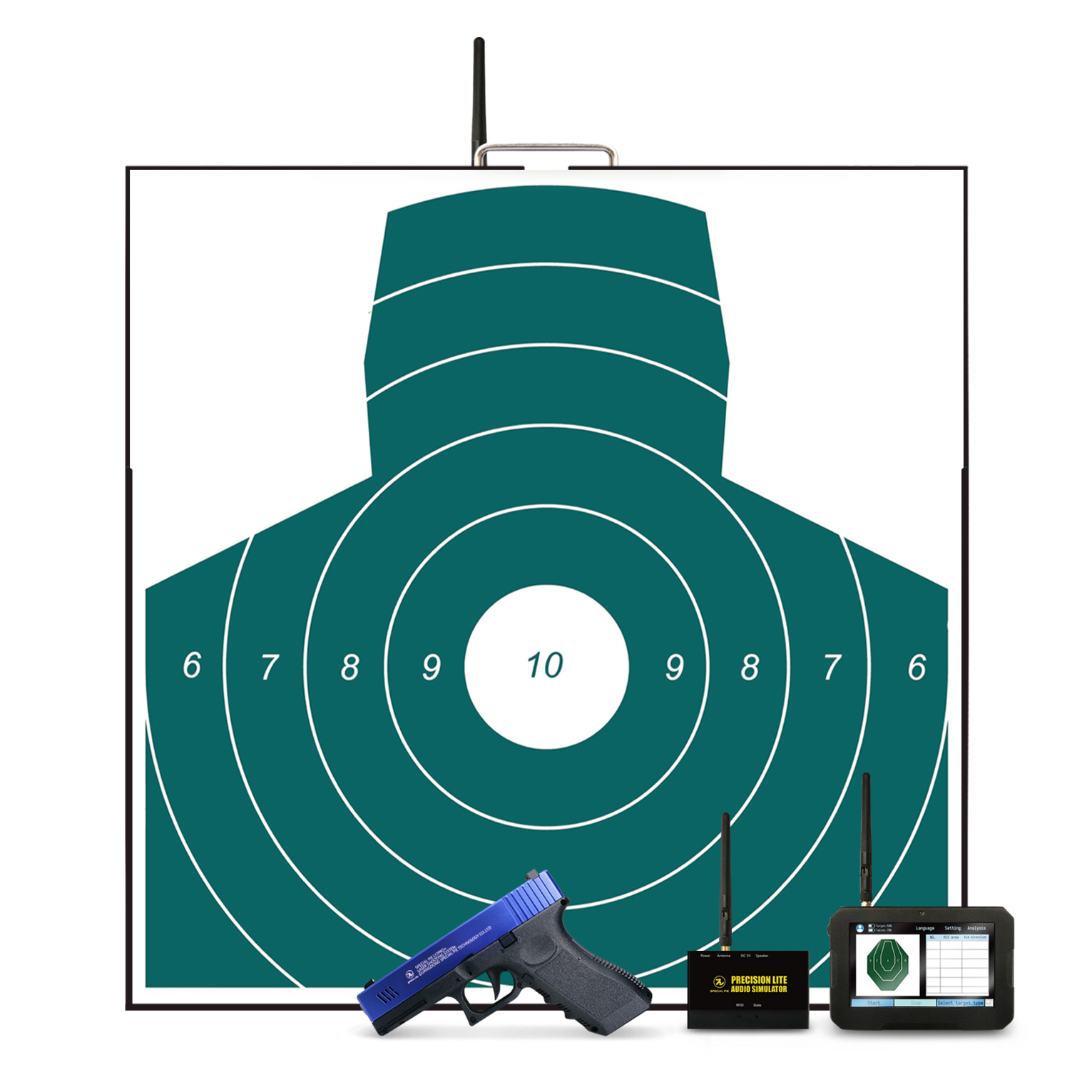 Laser Training Torso Ring Target for Precision Shooting