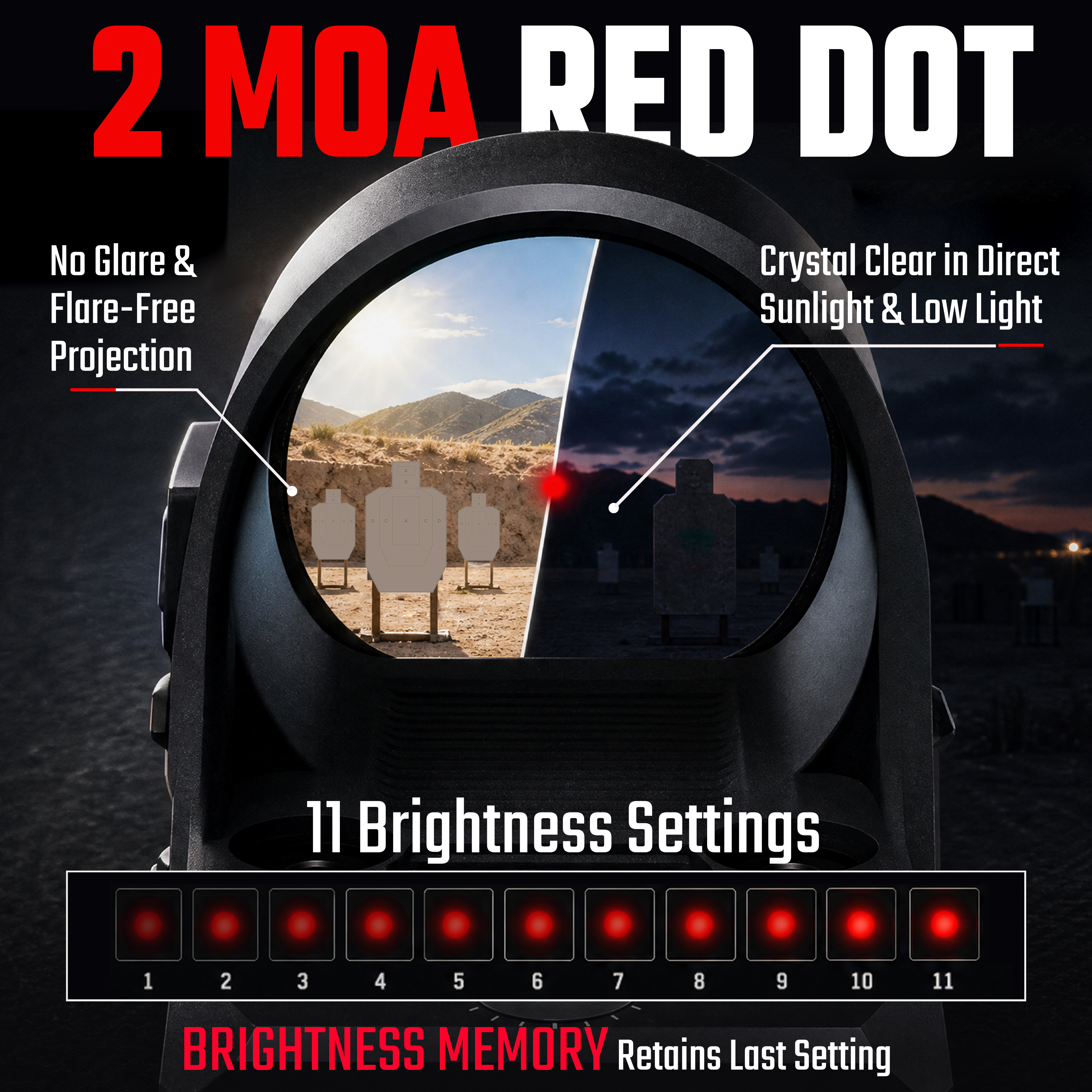 Red Dot Sight for Shooting Training and Tactical Accuracy Improvement